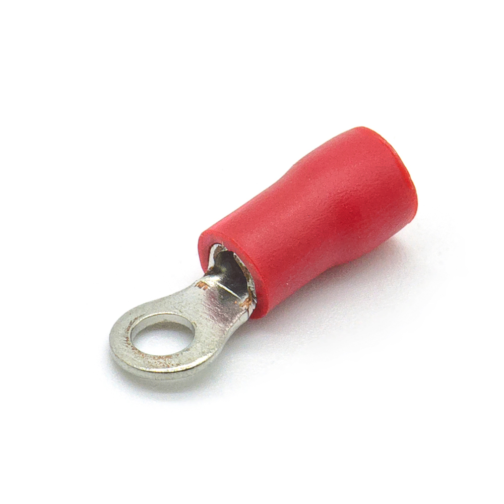 RV1.25-3 (НКИ1,5-3) 3мм 0.5-1.5 mm² red Клемма кольцевая, изолированная, фото