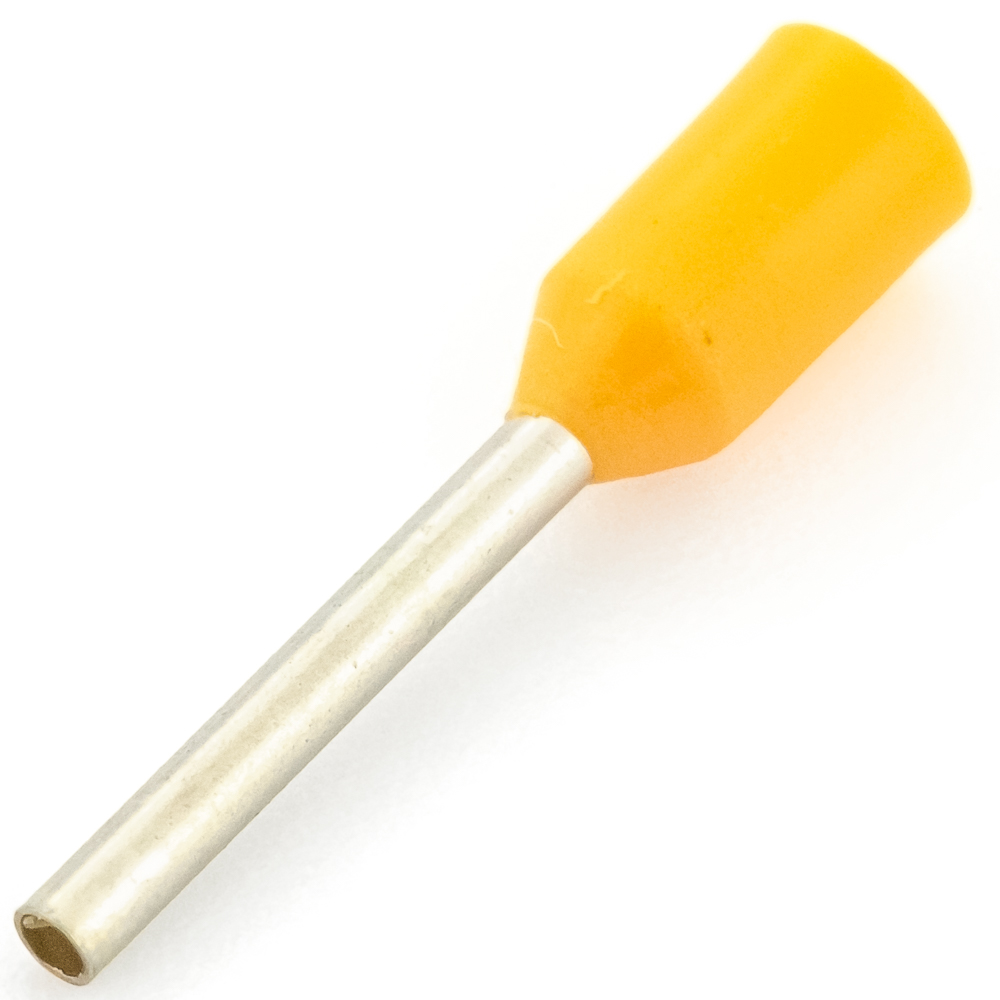 DN00510 (НШВИ 0.5-10) 10mm, 0,5mm² orange Наконечник штыревой втулочный изолированный, фото