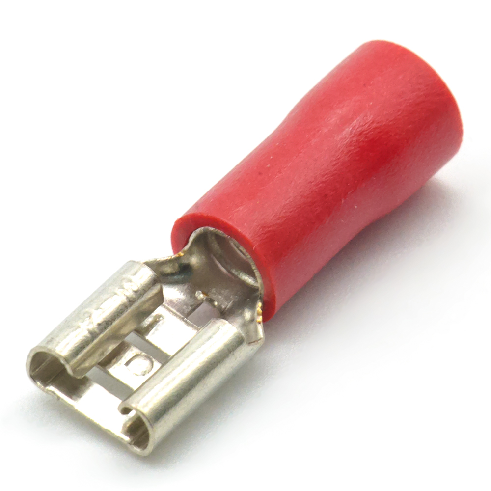 FDD5.5-250 (РПИ-М 6-6,3) 6,3mm, 4-6 mm², red Клемма ножевая, изолированная (гнездо), фото