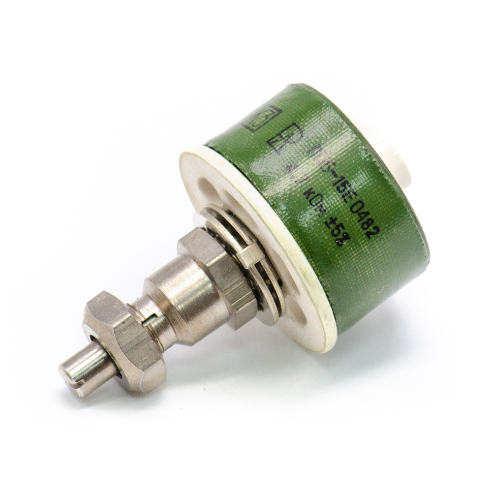 ППБ-15Е 15W(Ватт) 4,7kΩ(кОм)-А±5%, Е-ВС2(под шлиц) Резистор переменный (потенциометр), ОЖО 468.555 ТУ, фото