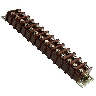 ПС16-28 28 контактов, шаг 9,5mm, 10A(Ампер) 600V(Вольт) Плата соединительная, карболит ГОСТ 28821-90, фото