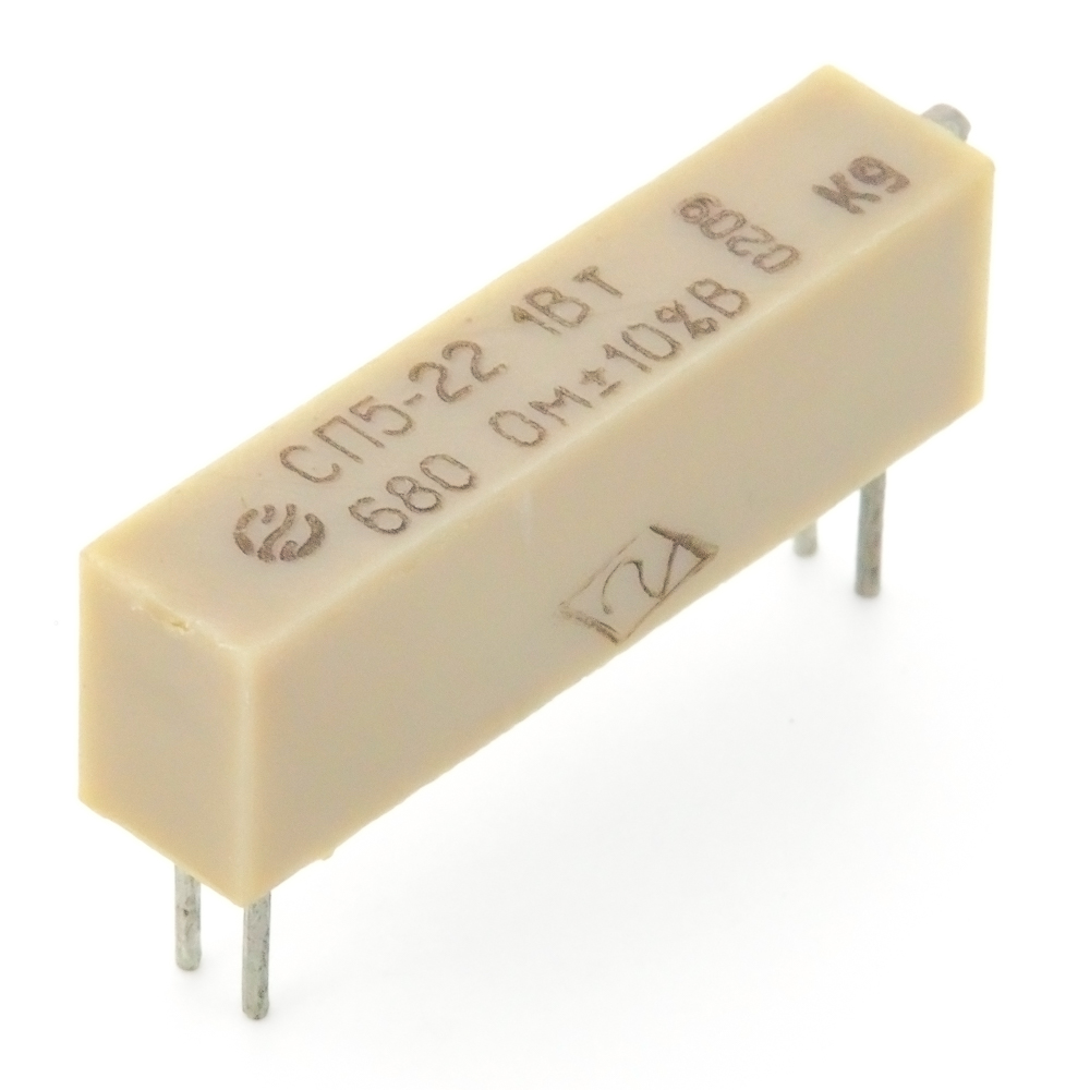 СП5-22 1W(Ватт) 680Ω(Ом)-А±10% Резистор подстроечный многооборотный, 2002, фото