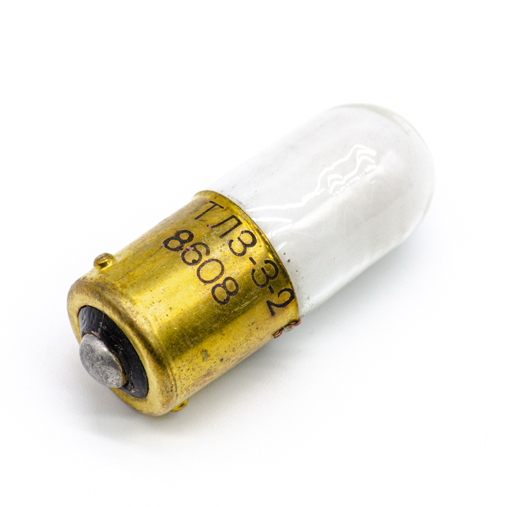 ТЛЗ-3-2 185V(Вольт) B15s/18 Индикатор сигнальный тлеющего разряда зеленый, ОД0.337.136ТУ, фото