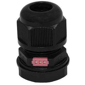 PG11 6-8 mm Кабельный ввод(гермоввод) с вентиляцией, сальник черный, фото