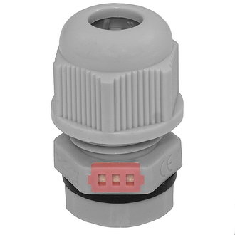 PG7 4-8 mm Кабельный ввод(гермоввод) с вентиляцией, сальник серый, фото