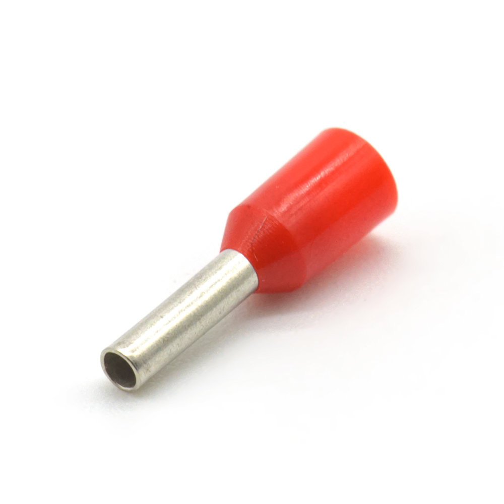 DN01006 (НШВИ 1-6) 6mm, 1mm² red Наконечник штыревой втулочный изолированный, фото