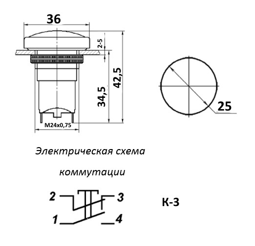 К-3-1П Кнопка, 2007г (арт. TD-3633) купить в интернет-магазине «Ай-Пи ...