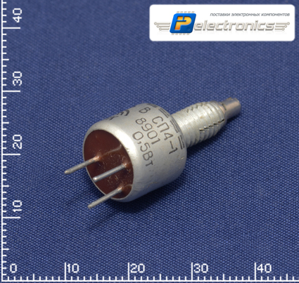 СП4-1б 0,5W(Ватт) 15kΩ(кОм)-А±20% ВС2-16(под шлиц) Резистор однооборотный, фото