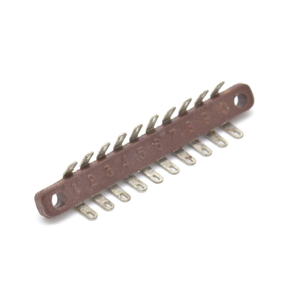 3ПС3-10 10 пар, 2 ряда, 20 контактов, шаг 3,5mm, 3A(Ампер) 250V(Вольт) Плата соединительная, карболит ГОСТ 28821-90., фото