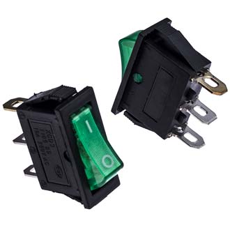 KCD3-101N-C3-G/3P on-off, 15A 250V Переключатель клавишный, фото