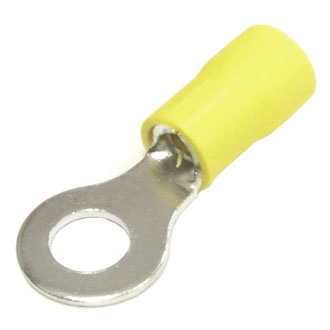 RV5.5-6 (НКИ6.0-6) 6мм 4.0-6.0 mm² yellow Клемма кольцевая, изолированная, фото