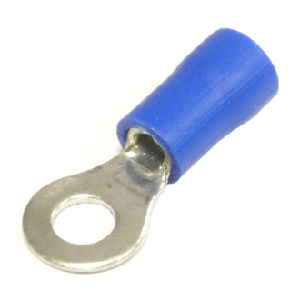 RVL2-4 (НКИ 2.5-4) 4мм 1.5-2.5 mm² blue Клемма кольцевая, изолированная., фото
