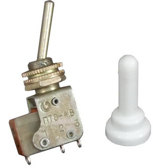 ПТ8-4В on-on, 2A(Ампер) 250V(Вольт) Тумблер однополюсный, пайка, АГ0.360.216ТУ, фото