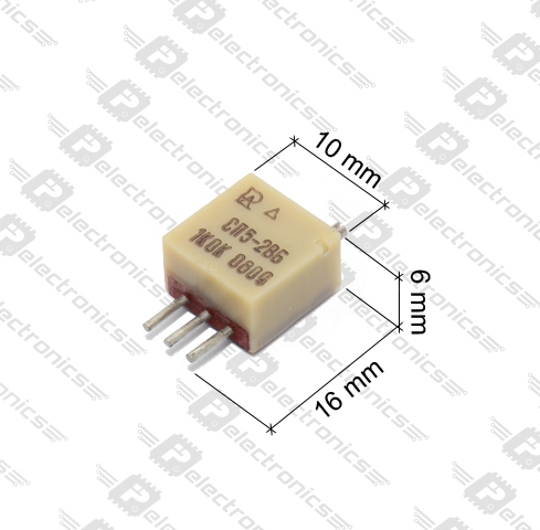 СП5-2ВБ 0,5W(Ватт) 1kΩ(кОм)-А±10% Резистор подстроечный многооборотный, 2008, фото