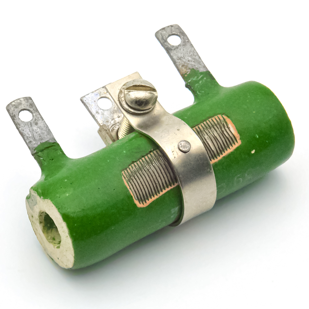 ПЭВР-10 10W(Ватт) 3Ω(Ом)±10% Резистор постоянный с регулировкой, фото