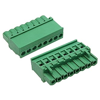 5ZSDP-08P 15A(Ампер) 300V(Вольт) 8 контактов, шаг 5mm, 1 ряд контактов Клеммник разъемный винтовой, на кабель, ZTM-ELECTRO, фото