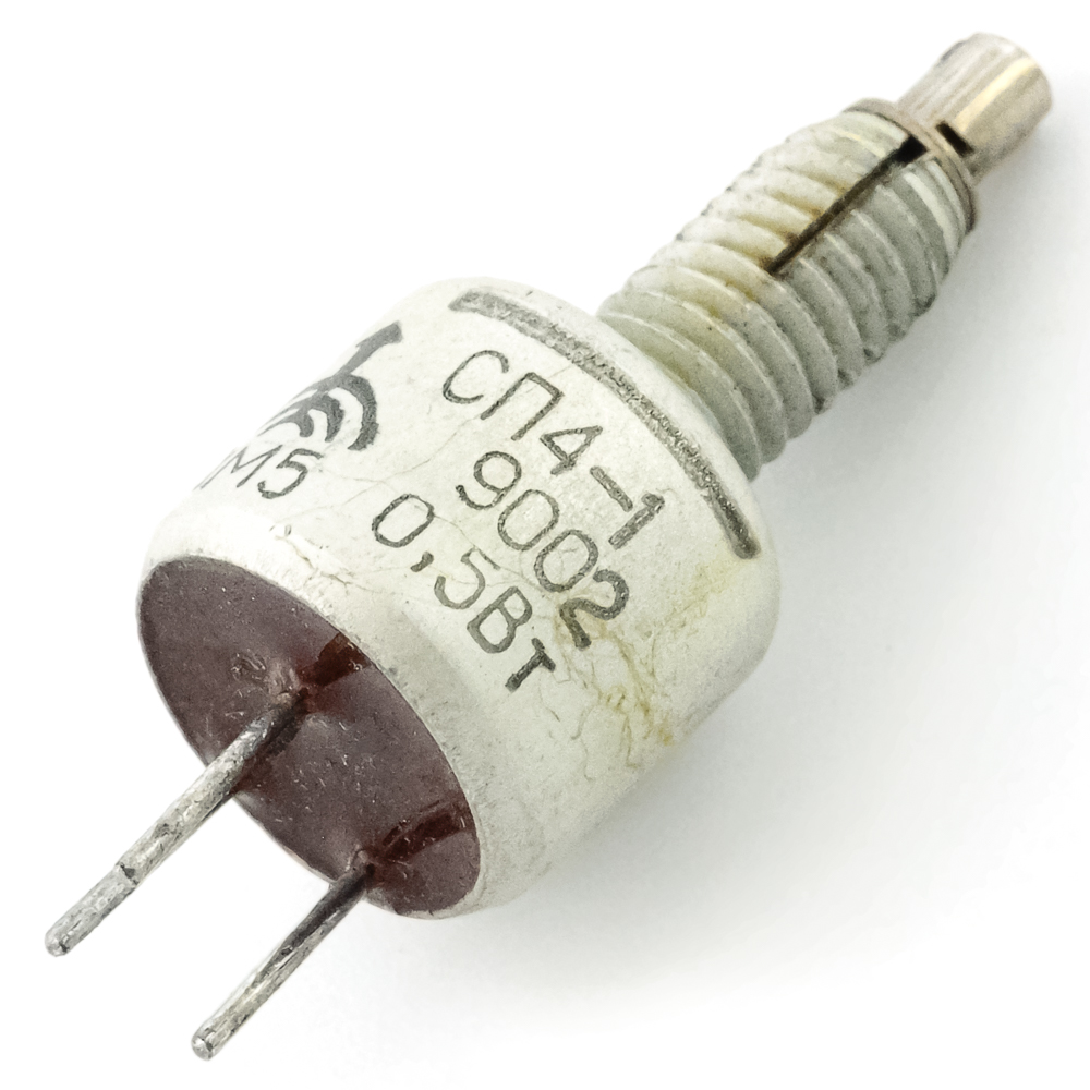 СП4-1б 0,5W(Ватт) 1,5MΩ(МОм)-А±30% ВС2-16(под шлиц) Резистор однооборотный., фото