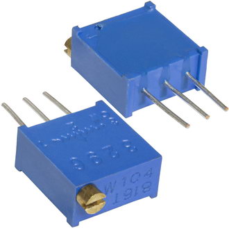 3296W-1-103(СП5-2ВБ) 0,5W(Ватт) 10kΩ(кОм)-А±10% Резистор подстроечный многооборотный,, фото