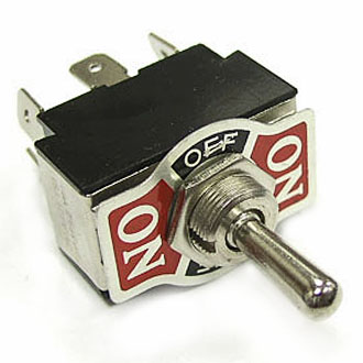 KN3(B)-203P(A) on-off-on, 10А(Ампер) 250V(Вольт) Тумблер двухполюсный, пайка, RUICHI., фото