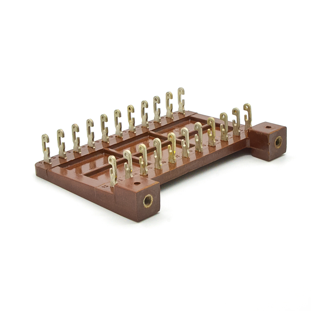 ПМ19-22 22 контакта, шаг 7mm, 5A(Ампер) 1000V(Вольт) Плата монтажная, карболит ГОСТ 28821-90, фото
