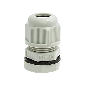 PGA11-10G 6-10 mm Кабельный ввод(гермоввод), сальник серый., фото
