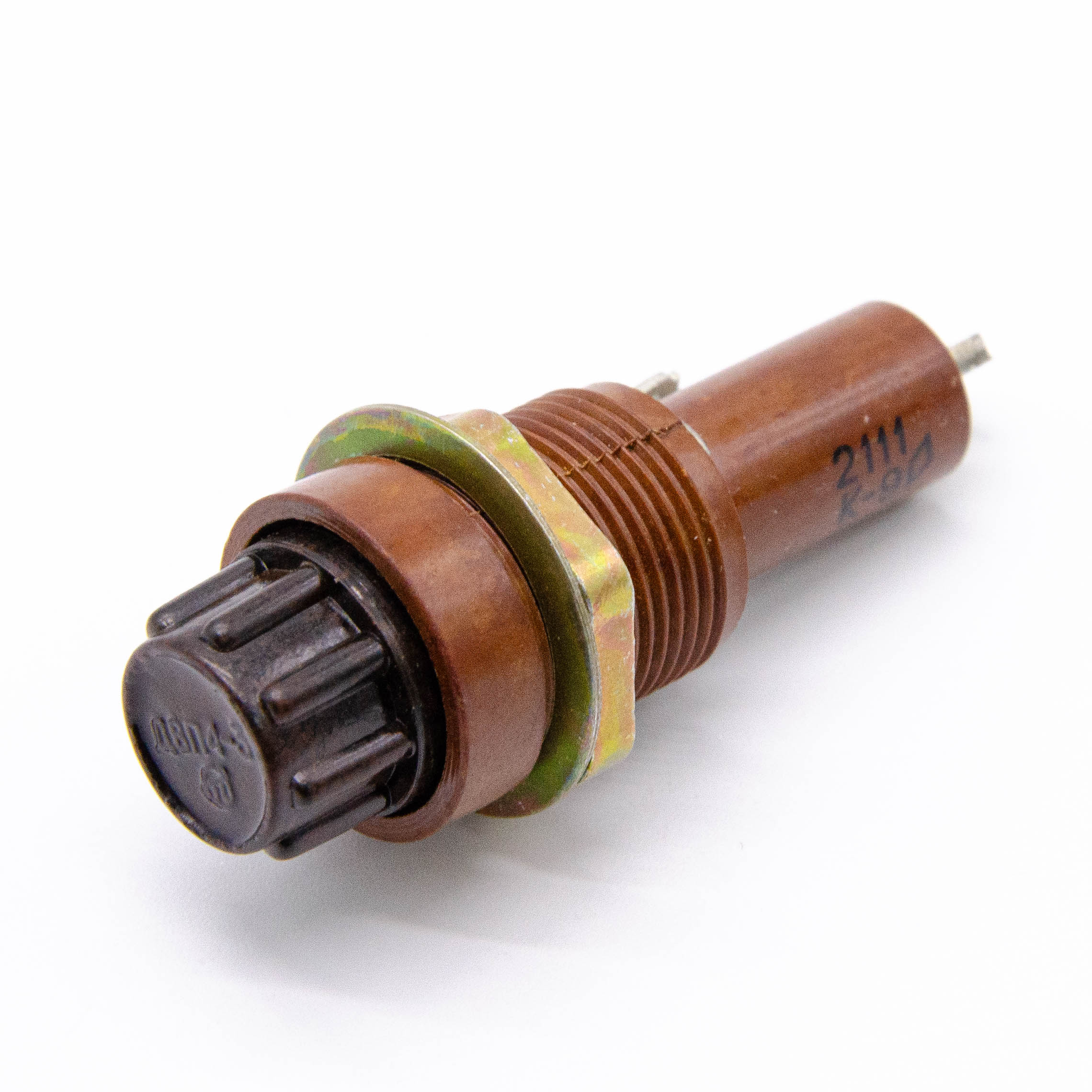 ДВП4-3 Держатель вставки плавкой (предохранителя) 7,2х30mm, на панель, карболит, фото