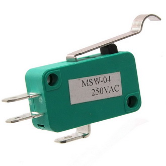 MSW-04 под клемму планка 4A(Ампер) 250VAC(Вольт) Микропереключатель, фото