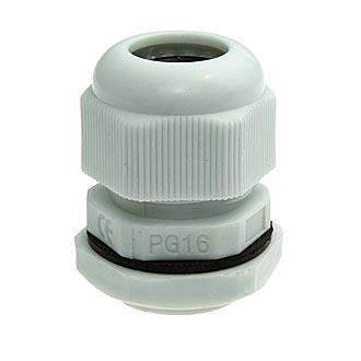 PG16 10-14 mm Кабельный ввод(гермоввод), сальник серый., фото