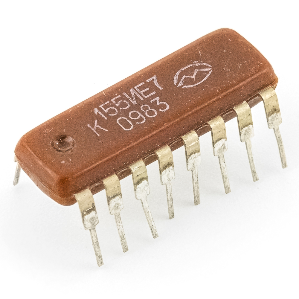 К155ИЕ7 DIP16 Микросхема. купить в интернет-магазине «Ай-Пи Электрон» с ...