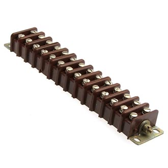 3ПС19-28 28 контактов, шаг 9,5mm, 10A(Ампер) 600V(Вольт) Плата соединительная, карболит ГОСТ 28821-90, фото