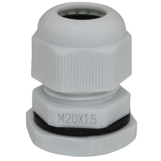 M(G)20 6-11 mm Кабельный ввод(гермоввод), сальник серый, фото
