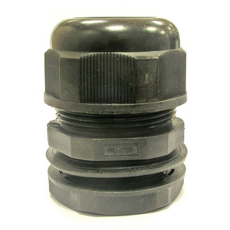 M(G)40 24-30 mm Кабельный ввод(гермоввод), сальник черный, фото