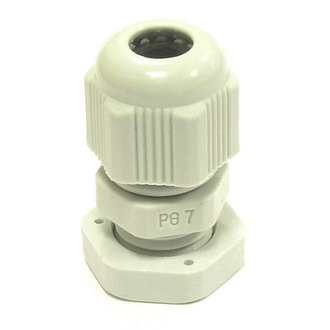 PG7 3-6,5 mm Кабельный ввод(гермоввод), сальник серый,, фото