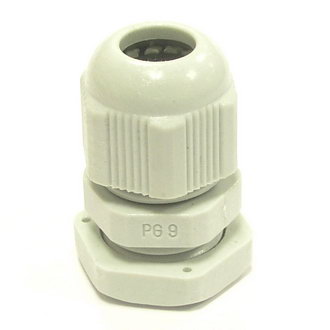 PG9 4-8 mm Кабельный ввод(гермоввод), сальник серый,, фото