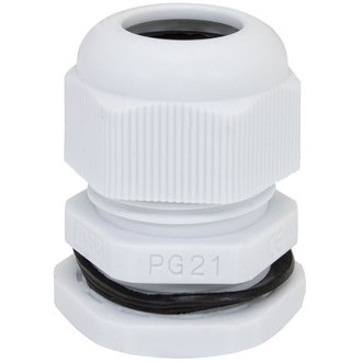 PG21 13-18 mm Кабельный ввод(гермоввод), сальник серый, фото