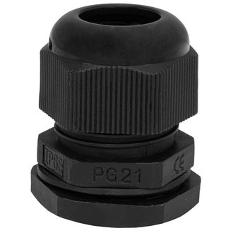 PG21 13-18 mm Кабельный ввод(гермоввод), сальник черный., фото