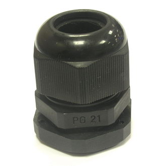 PG21 13-18 mm Кабельный ввод(гермоввод), сальник черный., фото
