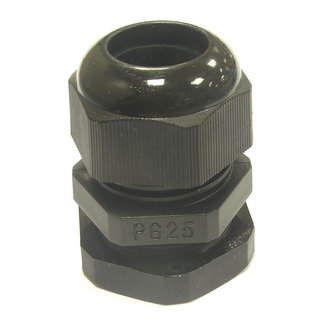 PG25 15-20 mm Кабельный ввод(гермоввод), сальник черный, фото