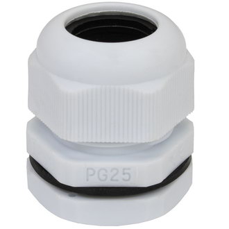 PG25 15-22 mm Кабельный ввод(гермоввод), сальник серый, фото