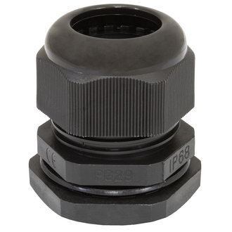 PG29 18-25 mm Кабельный ввод(гермоввод), сальник черный, фото