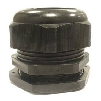 PG48 34-44 mm Кабельный ввод(гермоввод), сальник черный, фото