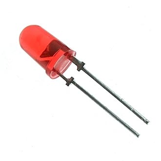КИПД21Г-К1 Светодиод выводной красный Ø 5mm 2,2V(Вольт) 20mA(Миллиампер) 50mCd(Милликандел) 50градусов, aAO.336.076ТУ, фото
