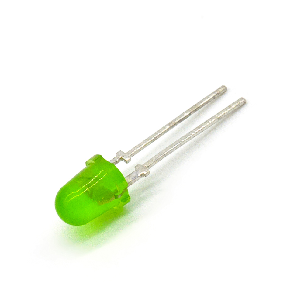 АЛ307ГМ зеленый 5мм 1,5мкД 20мА 2,4В 50гр светодиод, фото