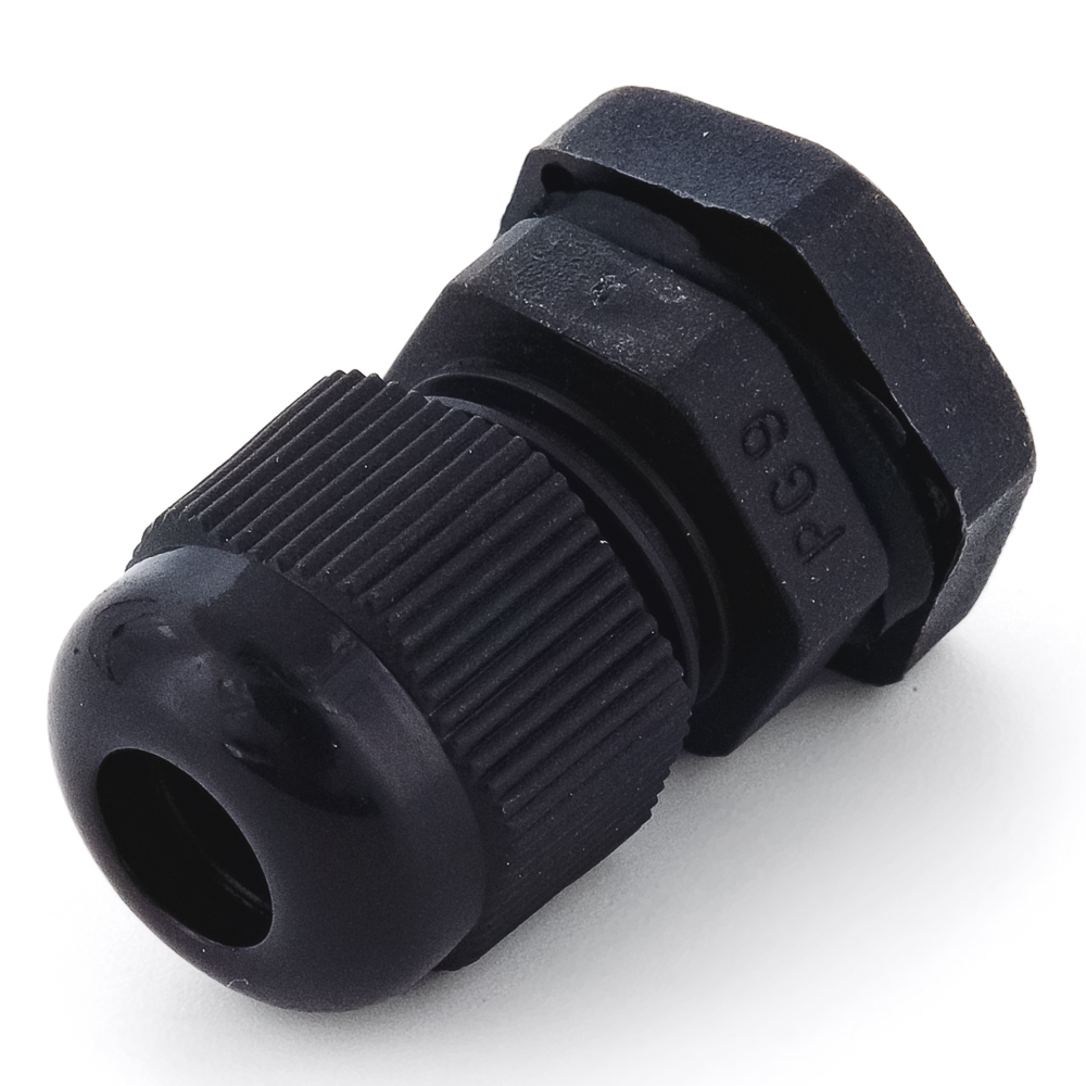 PG9 4-8 mm Кабельный ввод(гермоввод), сальник черный,, фото