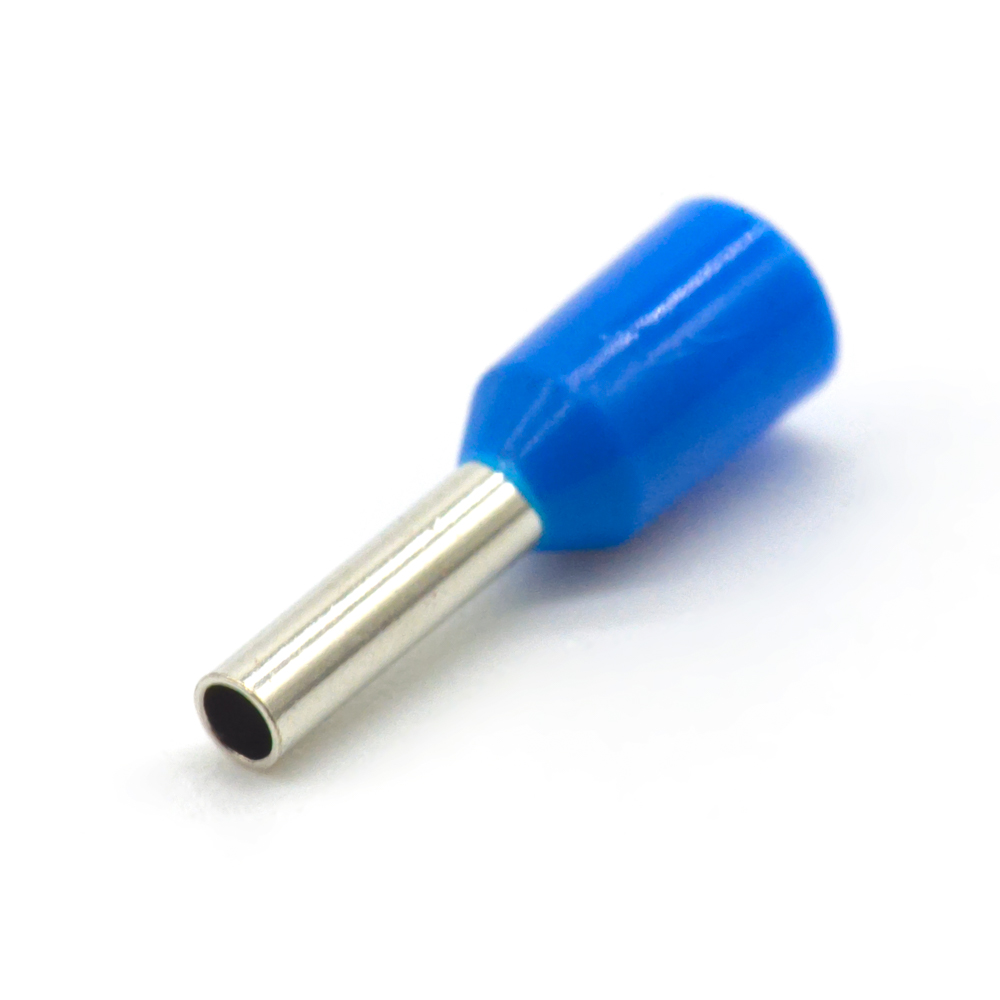 DN01006 (НШВИ 1-6) 6mm, 1mm² blue Наконечник штыревой втулочный изолированный, фото