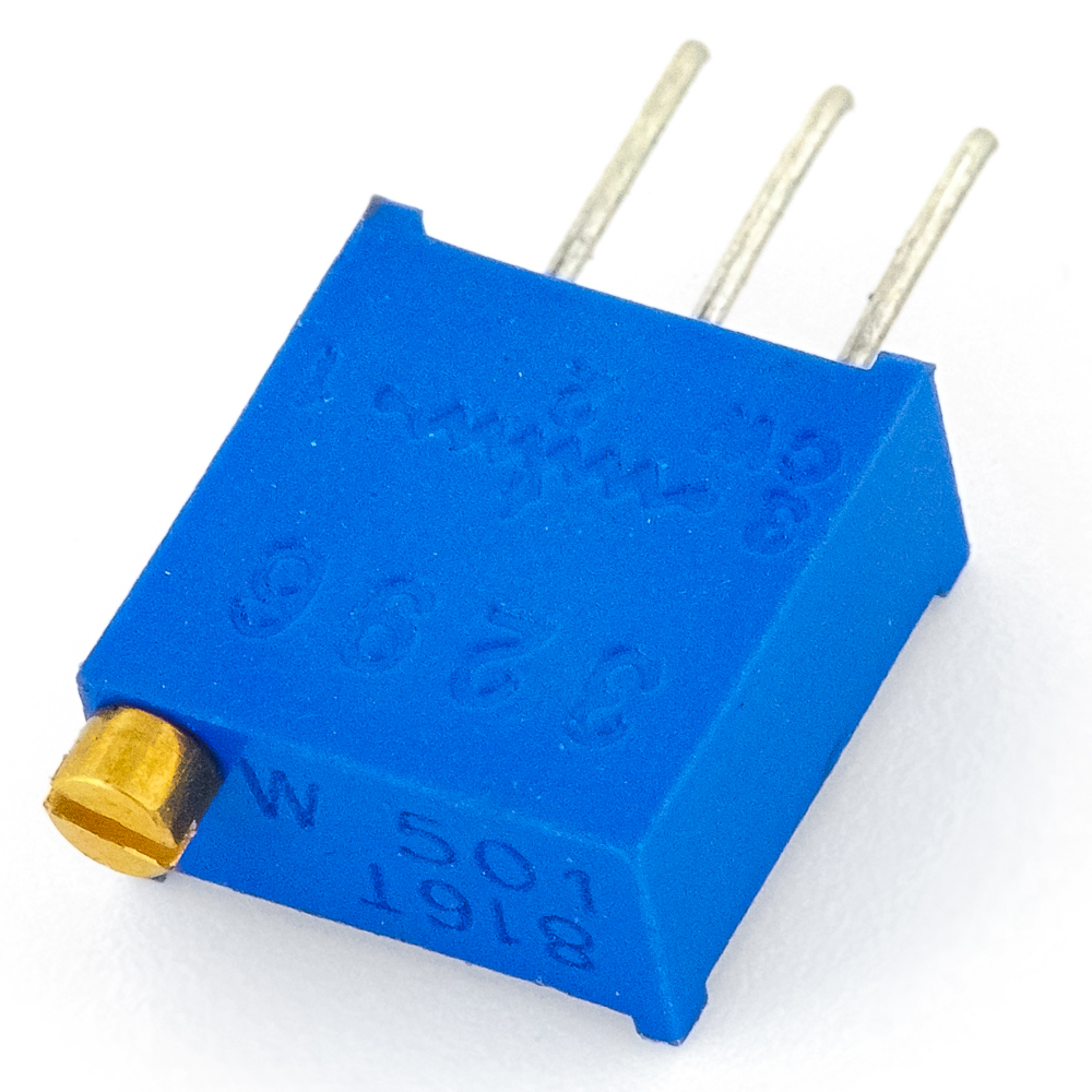 3296W-1-501(СП5-2ВБ) 0,5W(Ватт) 500Ω(Ом)-А±10% Резистор подстроечный многооборотный., фото