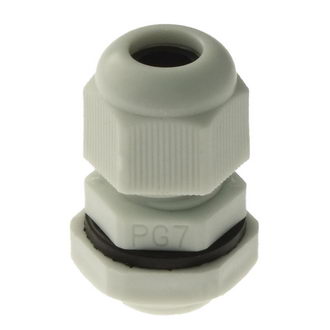 PG7 3-6,5 mm Кабельный ввод(гермоввод), сальник серый,, фото