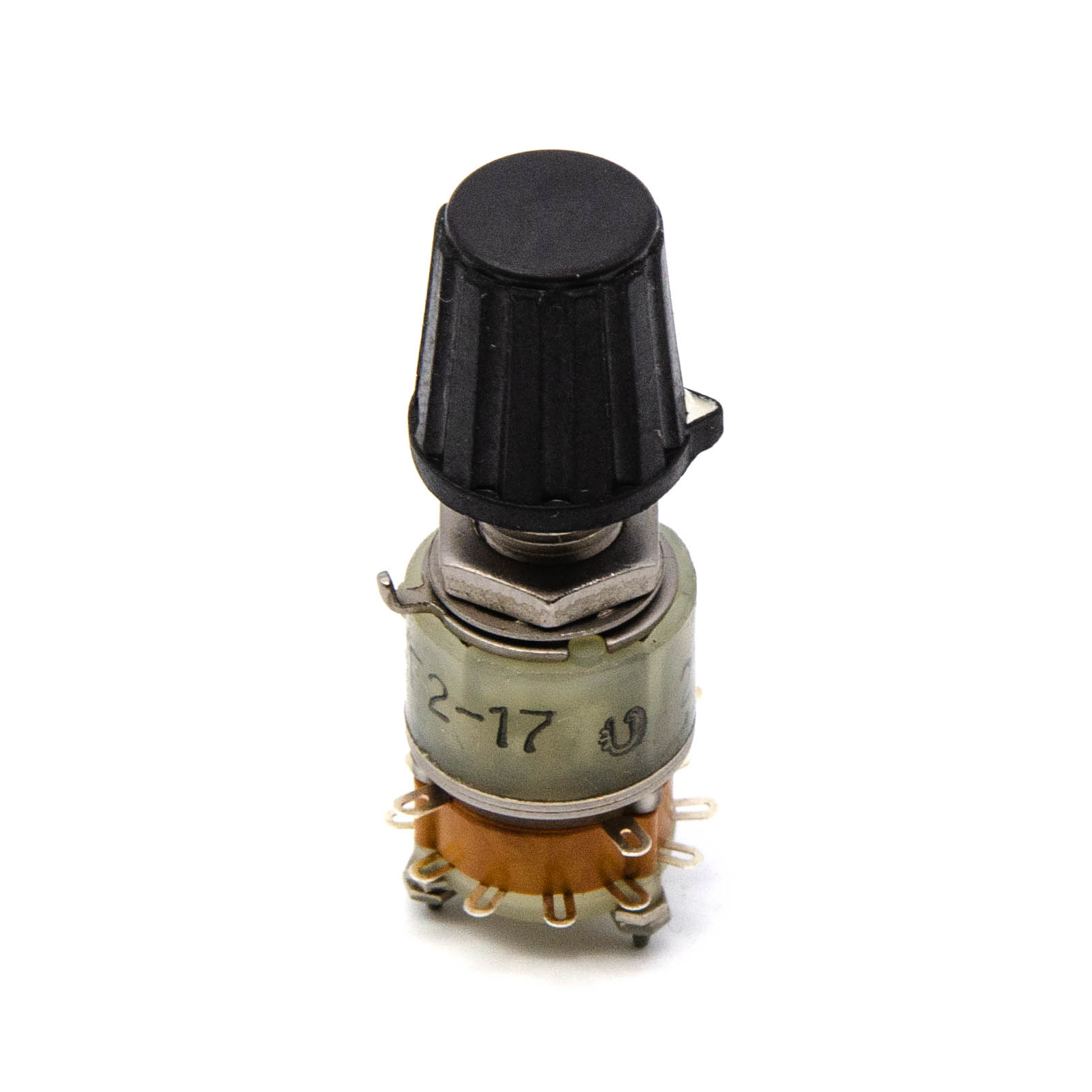 ПГ2-17-3П4Н ВР 3 положения 4 направления 0,5A(Ампер) 130V(Вольт) вал ВС-3 (сплошной с прямой лыской) Переключатель галетный, фото