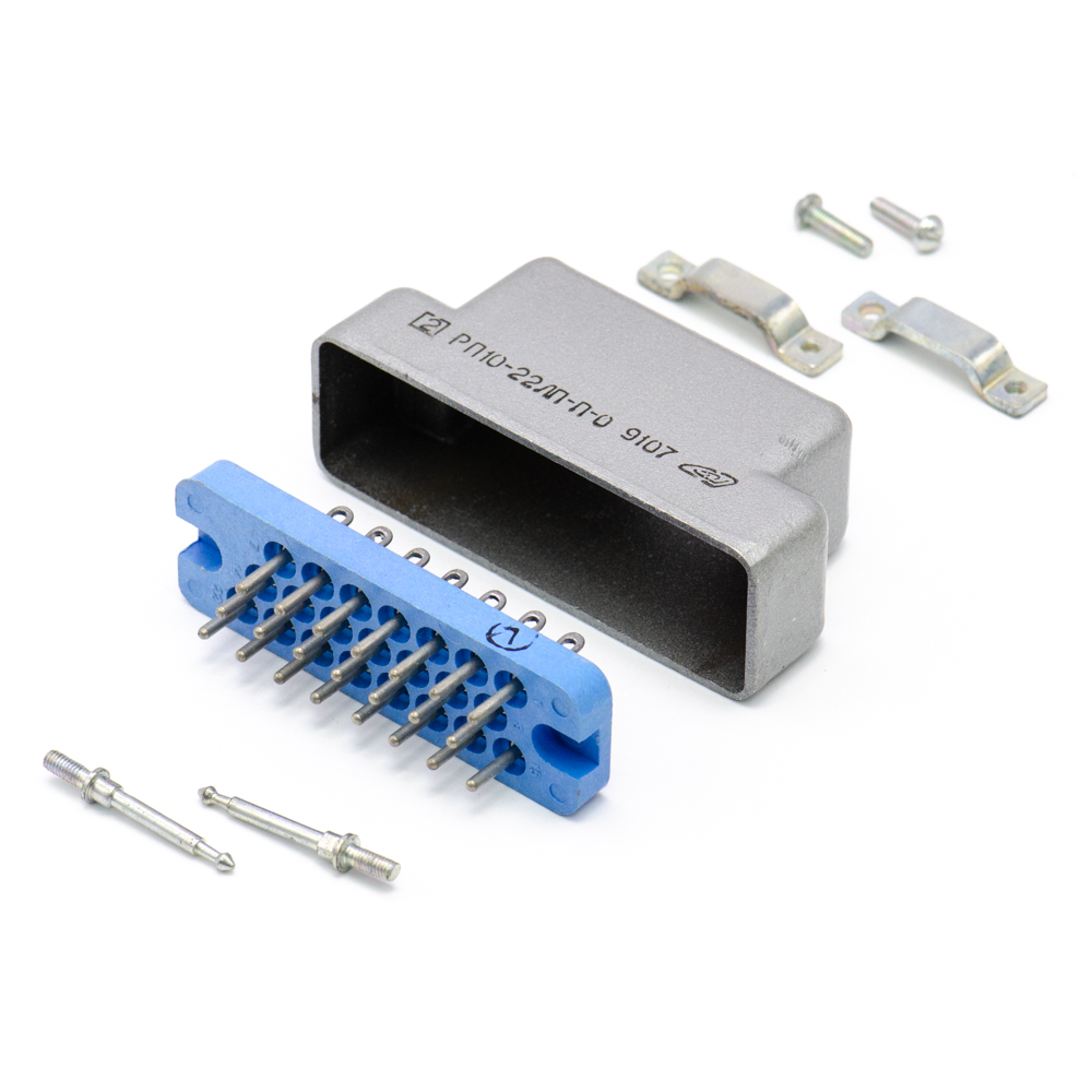 РП10-22ЛП-П-О Вилка с ловителем, прямой кожух, пластмасса, БРО.364.025 ТУ, фото