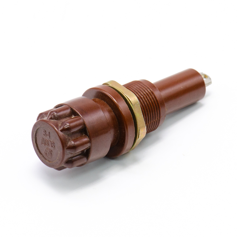 ДВП8 Держатель вставки плавкой (предохранителя) 8х50mm, на панель, карболит, КДПА.646116.003ТУ, фото